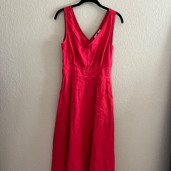 100% linen red dress - Picture 4 of 4